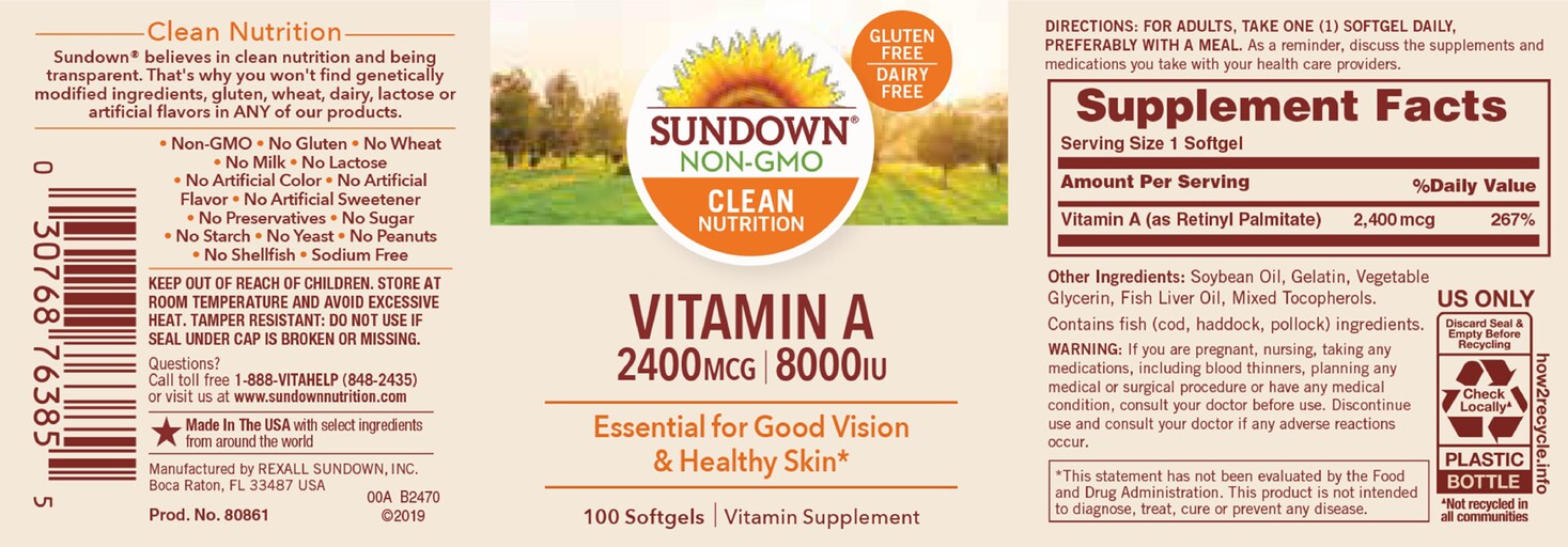 Vitamin A 2400 mcg 8000 IU