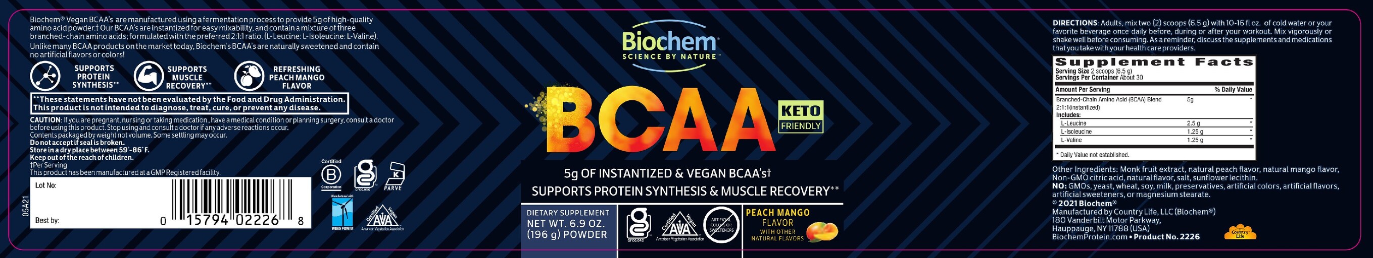 BCAA 5 g Peach Mango Flavor