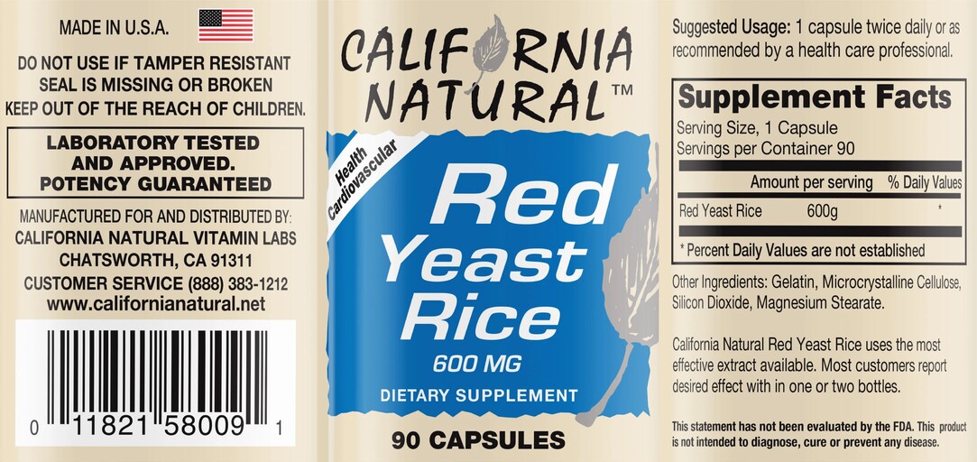 Red Yeast Rice 600 mg