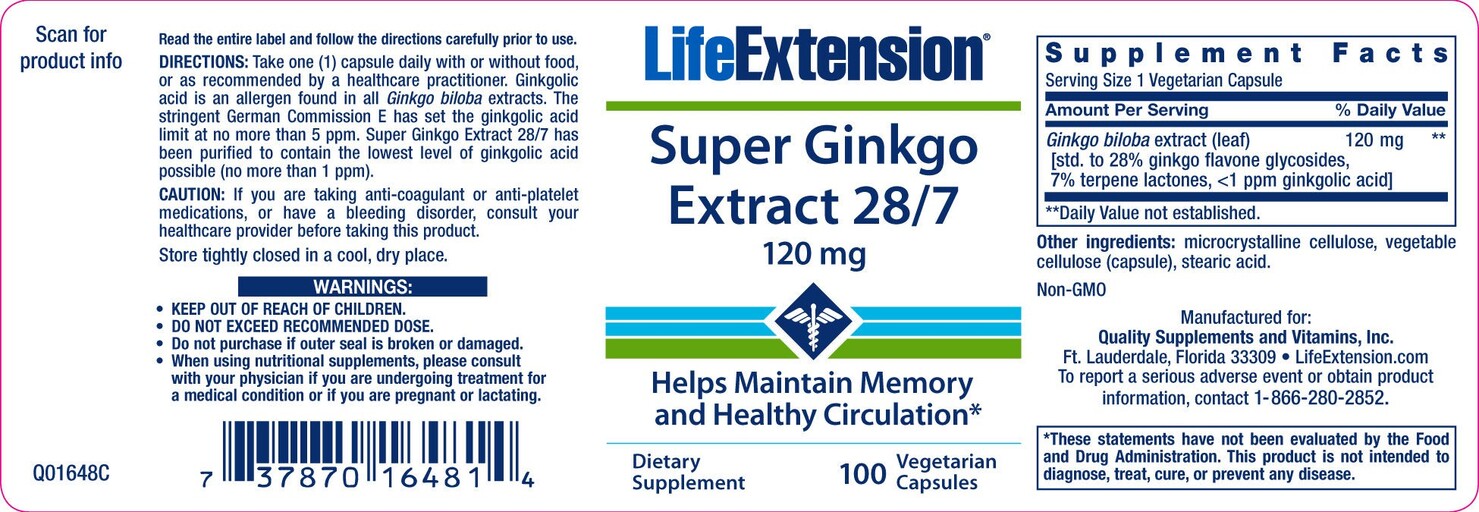 Super Ginkgo Extract 28/7 120 mg