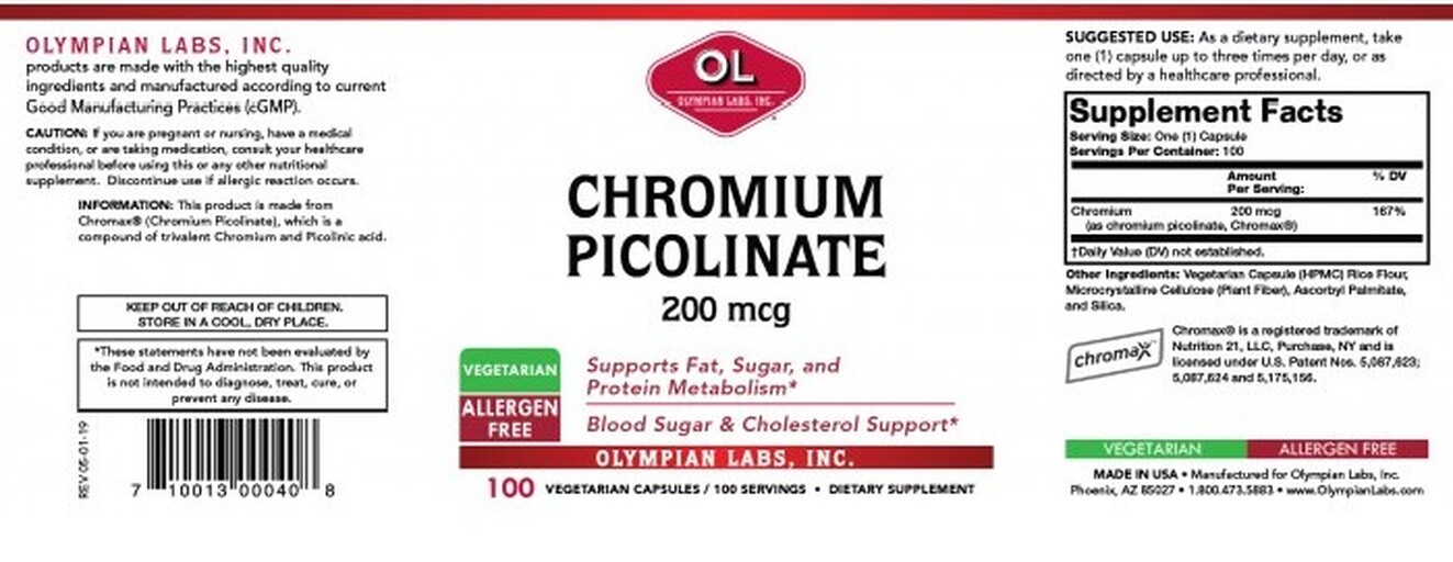 Chromium Picolinate 200 mcg