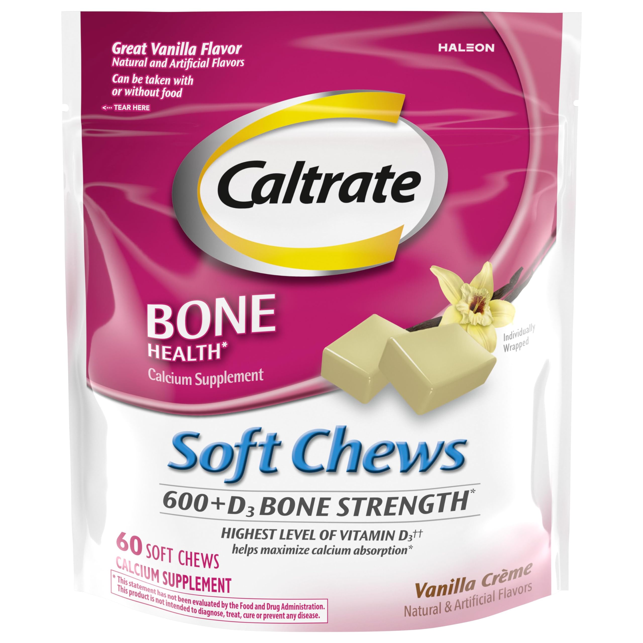 Soft Chews 600 Plus D3 (Vanilla Creme