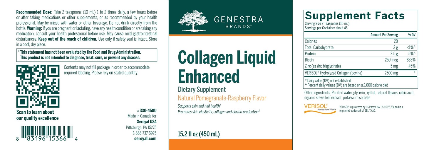 Collagen Liquid Natural Pomegranate-Raspberry Flavor