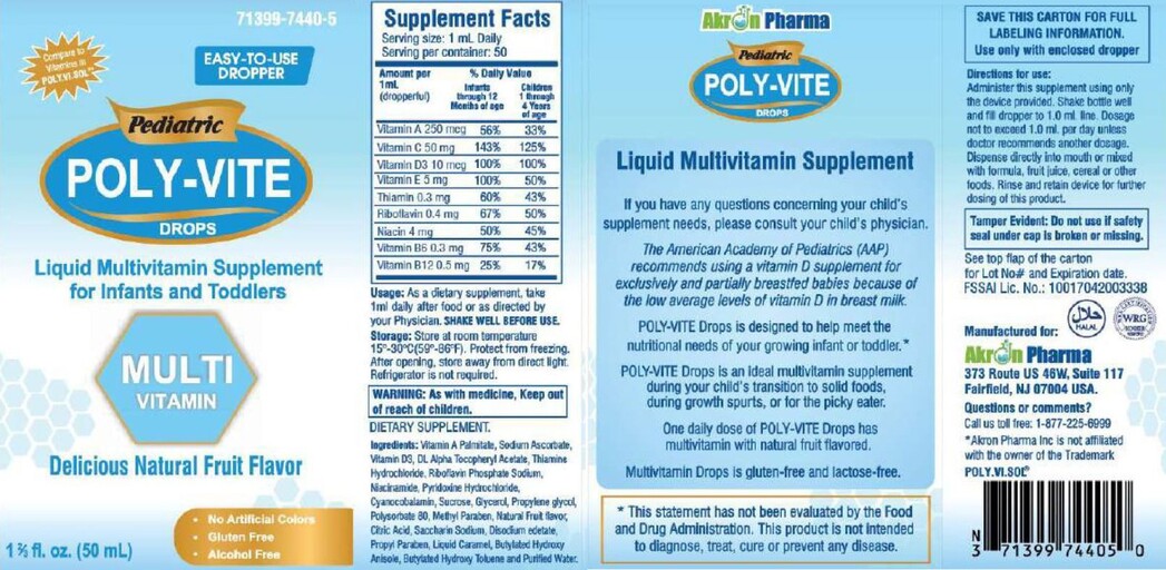 Pediatric POLY-VITE Drops Natural Fruit Flavor