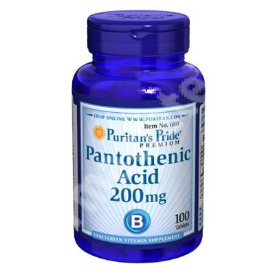 Puritan's Pride Pantothenic Acid 200 mg