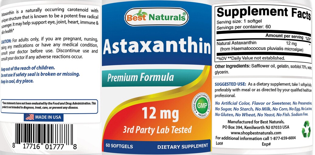 Astaxanthin 12 mg