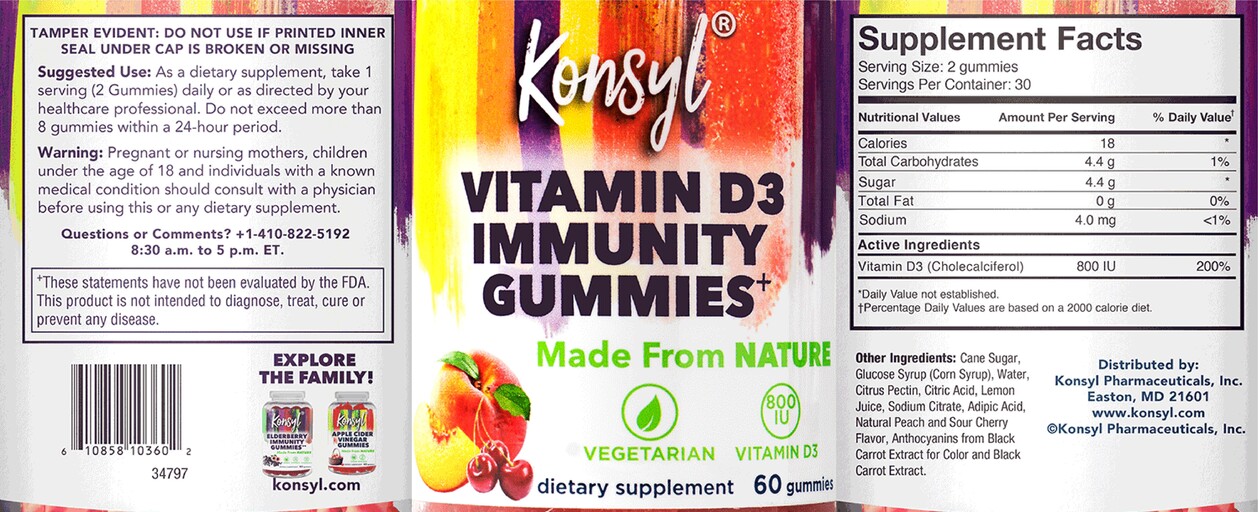 Vitamin D3 Immunity Gummies+ 800 IU