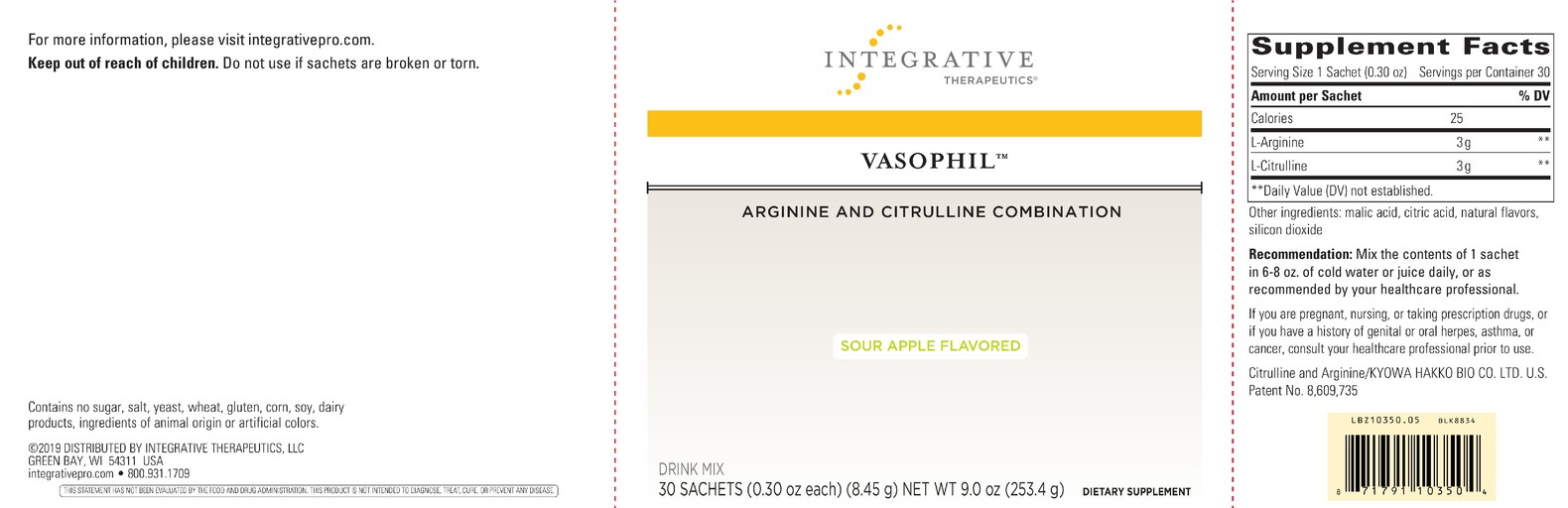 Vasophil Sour Apple Flavored