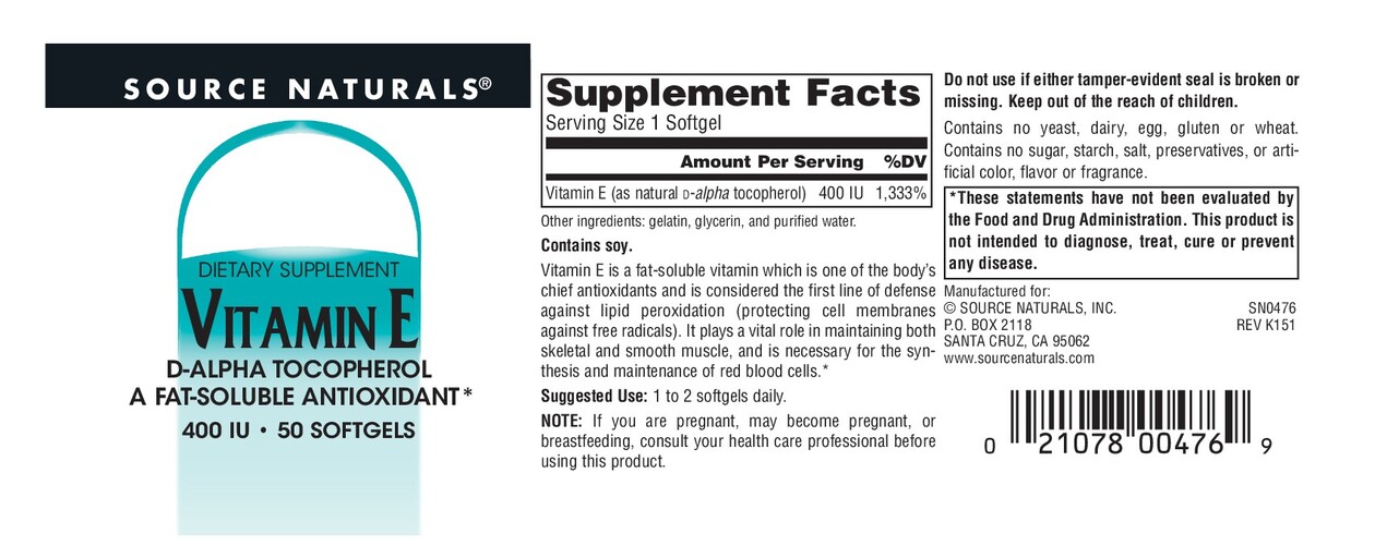 Vitamin E 400 IU