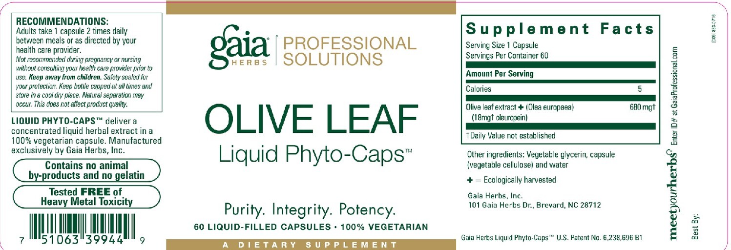 Gaia Herbs Olive Leaf Liquid Phyto-Caps