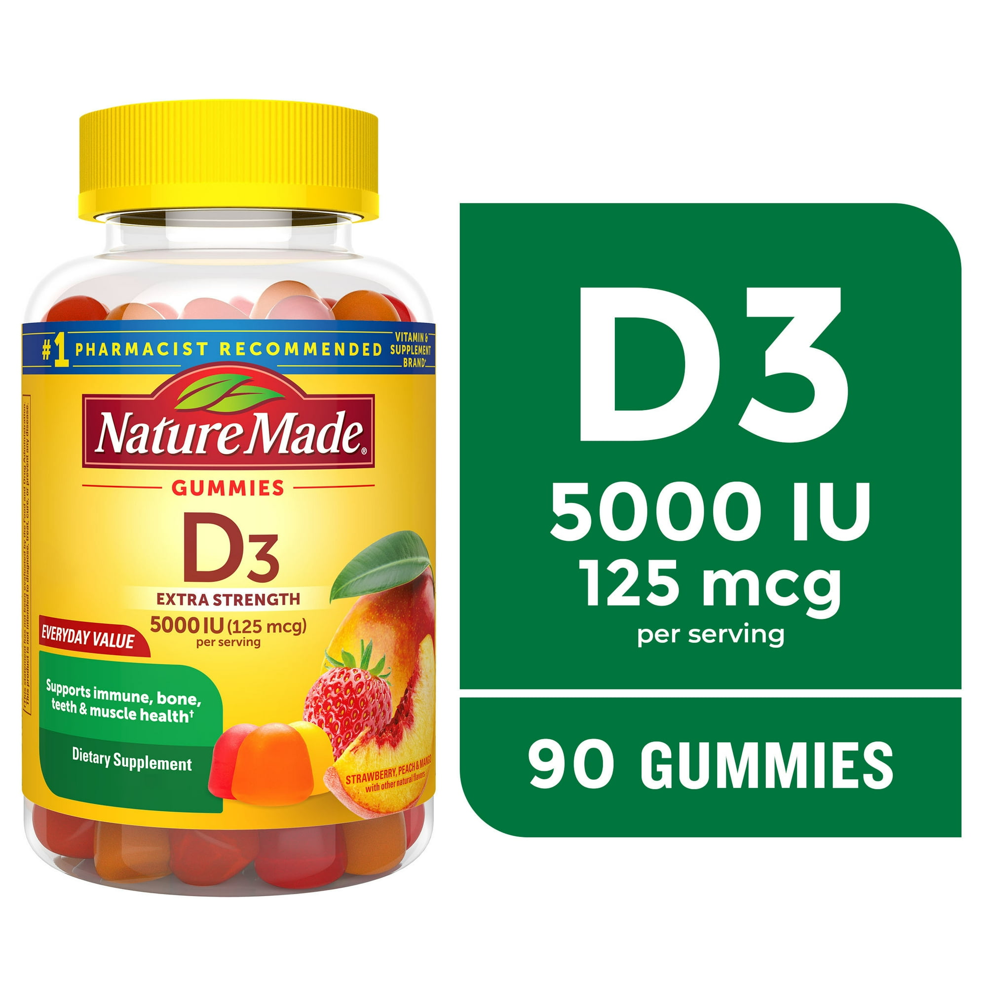 Extra Strength D3 Gummies 125 mcg