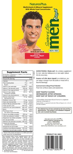 Men Liquid Natural Tropical Fruit Flavor