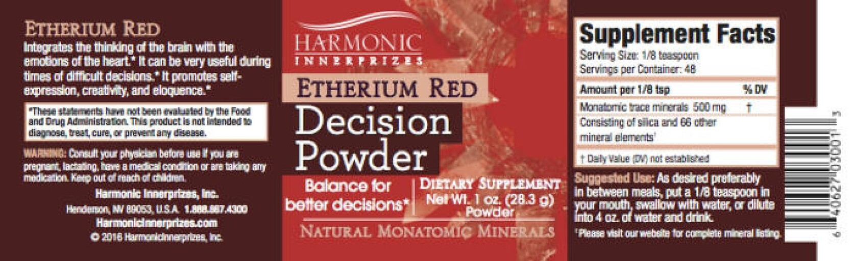 Etherium Red Powder