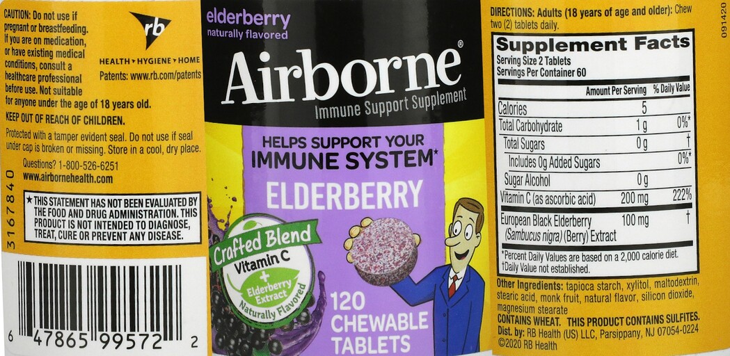 Elderberry Chewable Tablets