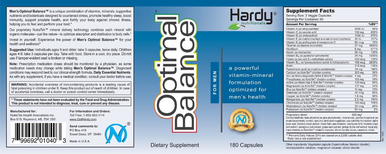 Optimal Balance For Men