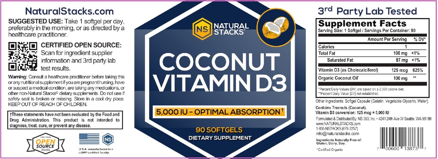 Coconut Vitamin D3 5,000 IU