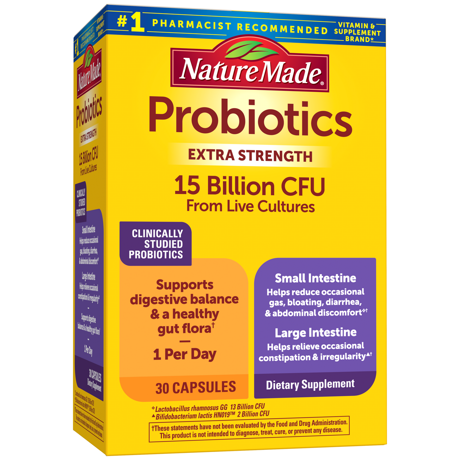 Nature Made Probiotics Extra Strength 15 Billion CFU