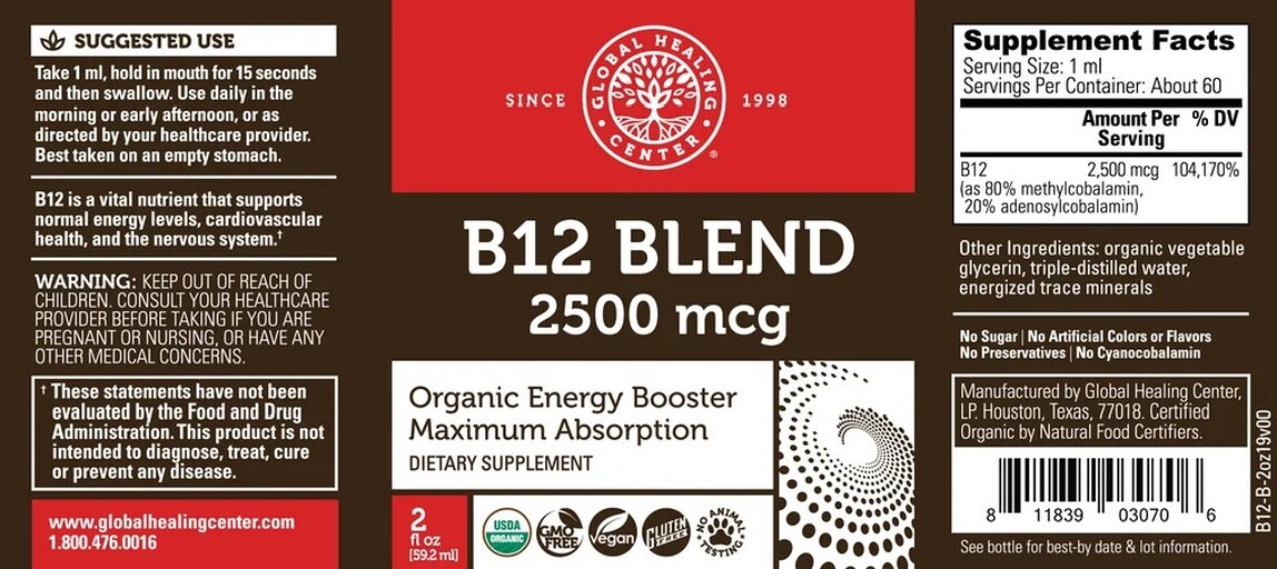 B12 Blend 2500 mcg