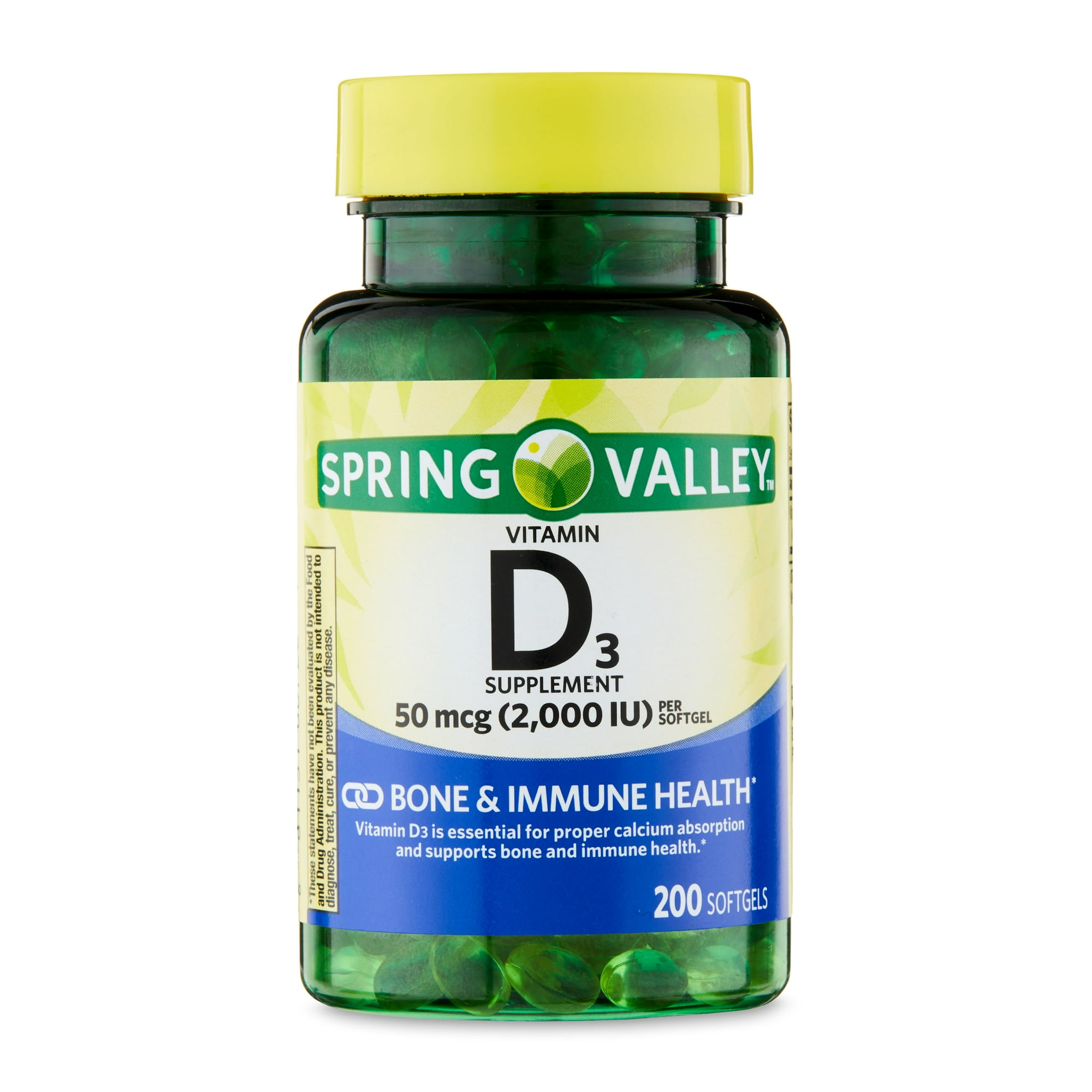 Vitamin D3 Supplement 50 mcg (2,000 IU)