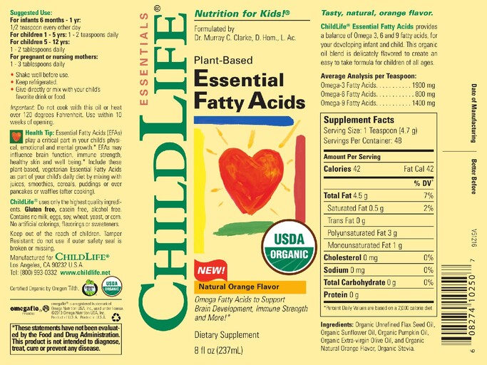 Essential Fatty Acids Natural Orange Flavor