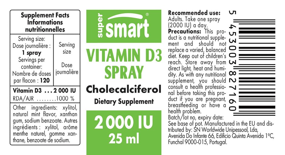 Vitamin D3 Spray 2000 IU