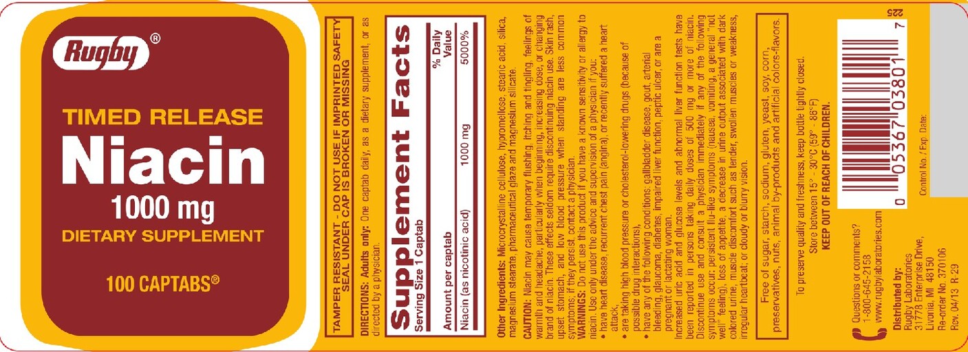 Timed Release Niacin 100 mg