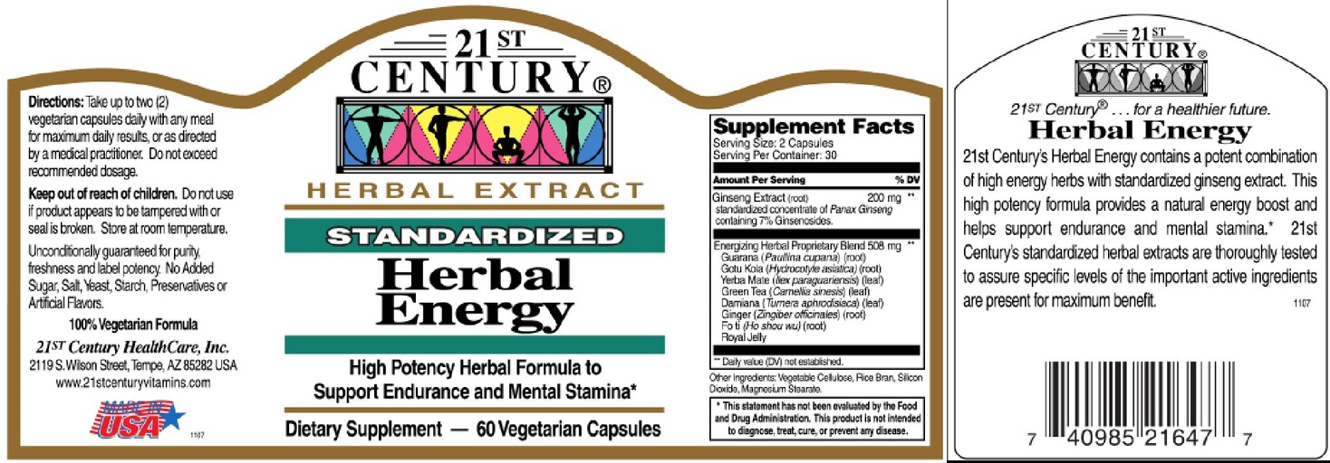Standardized Herbal Energy