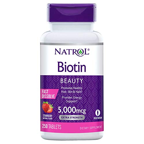 Natrol Biotin 5,000 mcg Fast Dissolve Strawberry