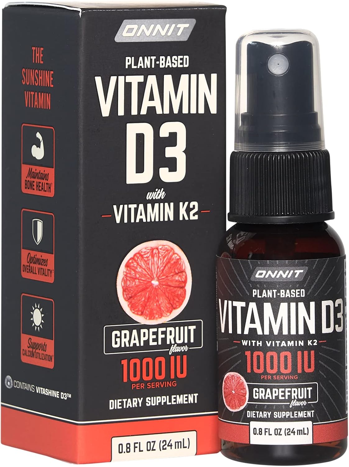 Vitamin D3 1000 IU with Vitamin K2 Grapefruit