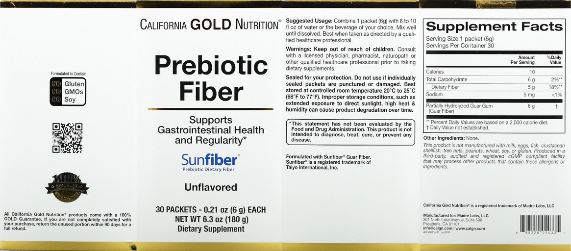 Prebiotic Fiber Unflavored