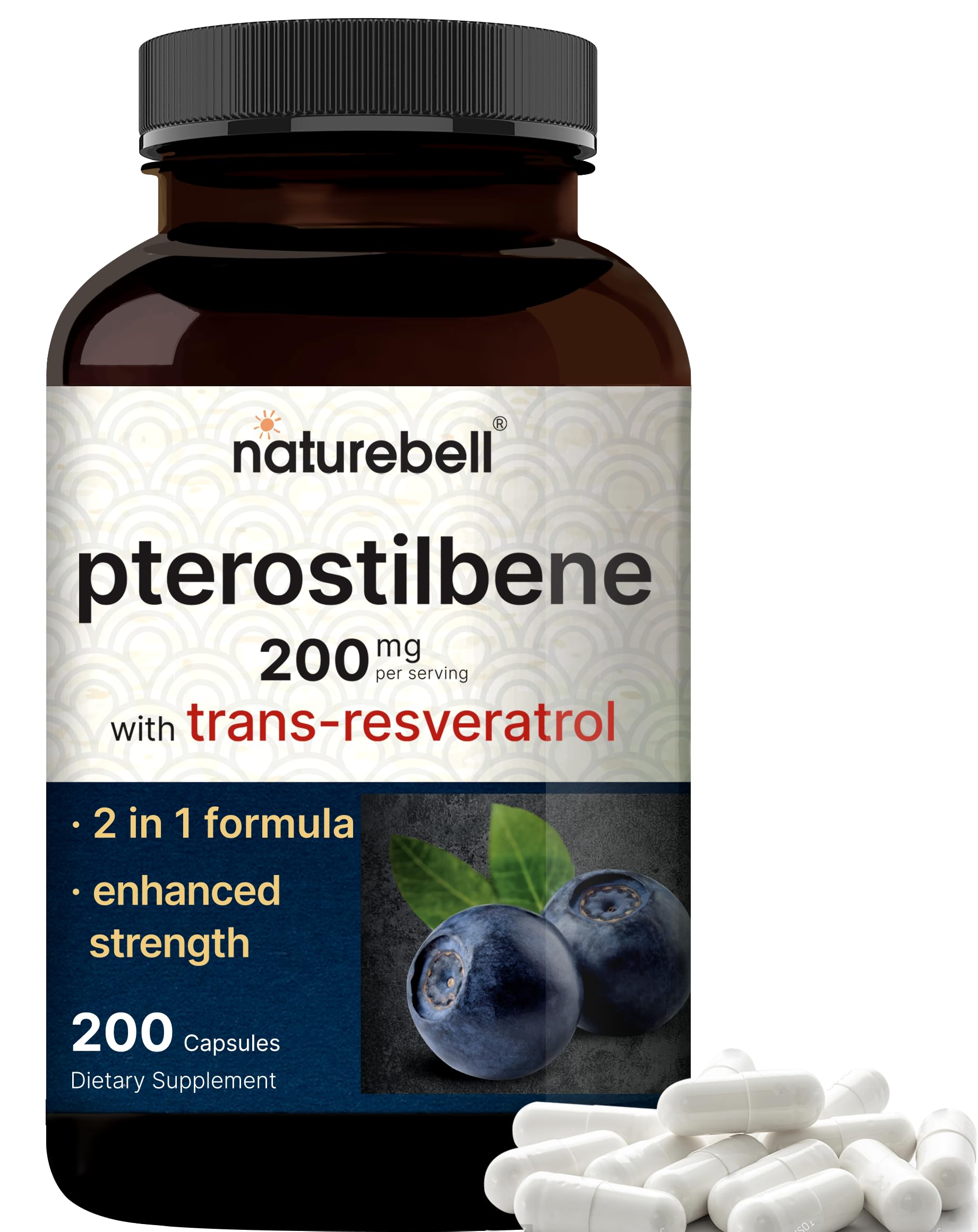 Pterostilbene 200 mg with Trans-Resveratrol