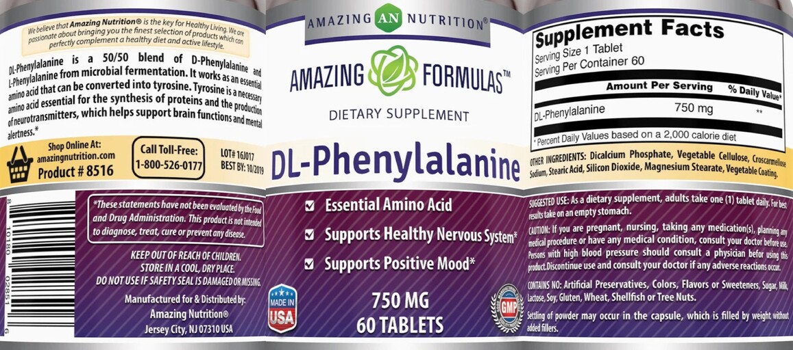 DL-Phenylalanine 750 mg