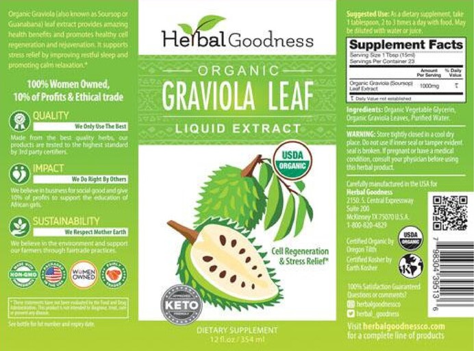 Organic Graviola Leaf Liquid Extract