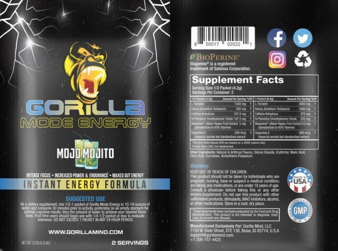 Gorilla Mode Energy Mojo Mojito