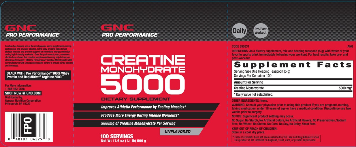 Creatine Monohydrate 5000 Unflavored