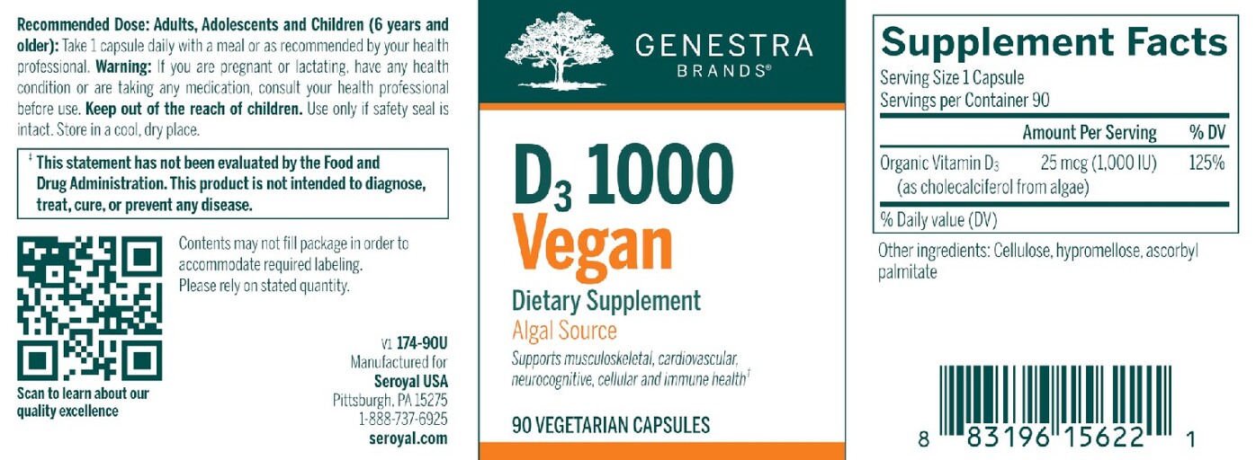 D3 1000 Vegan