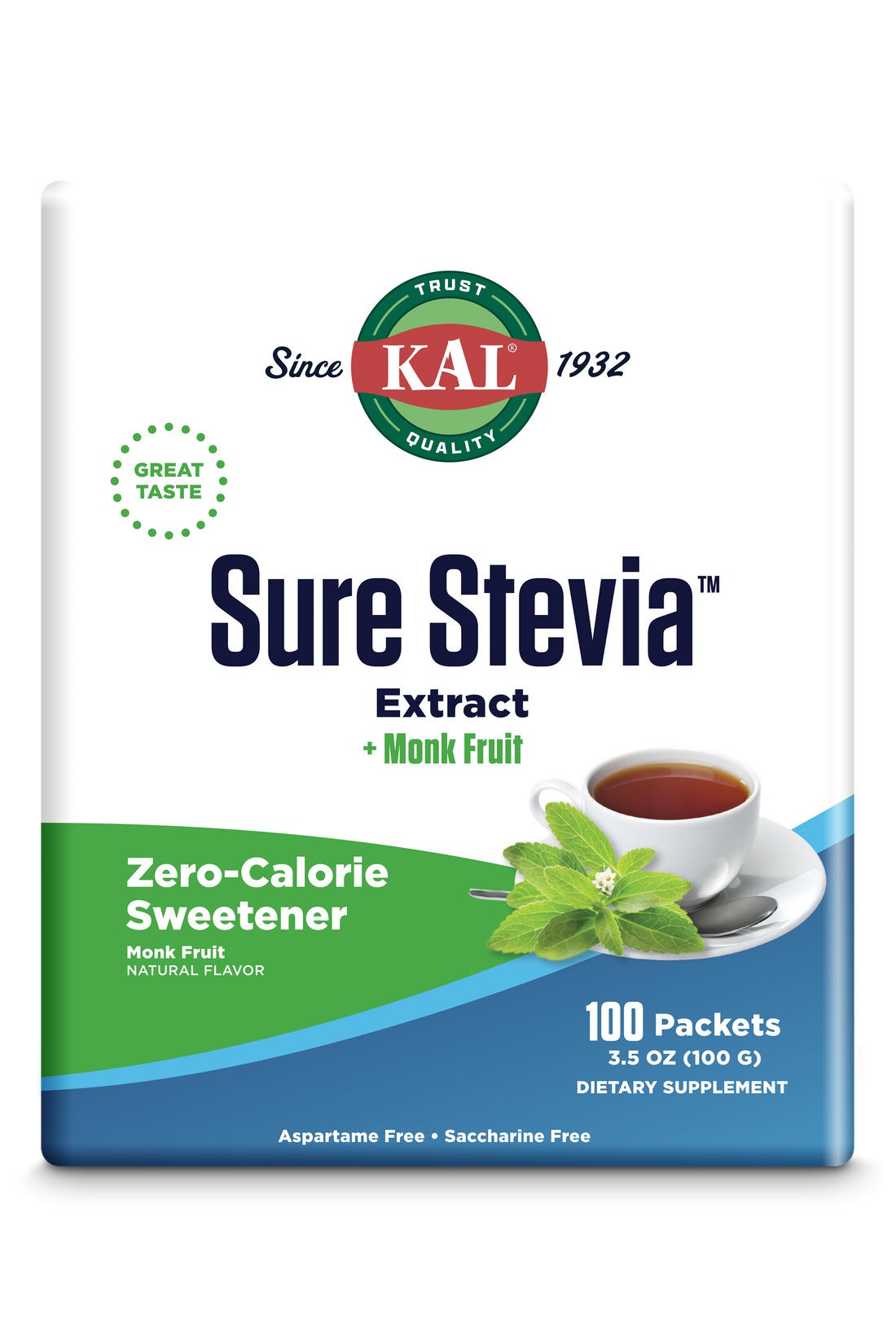 Sure Stevia Plus Monk Fruit