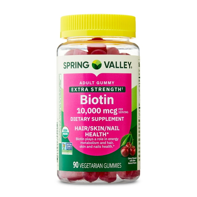 Biotin Extra Strength Adult Gummy 10000 mcg (Cherry