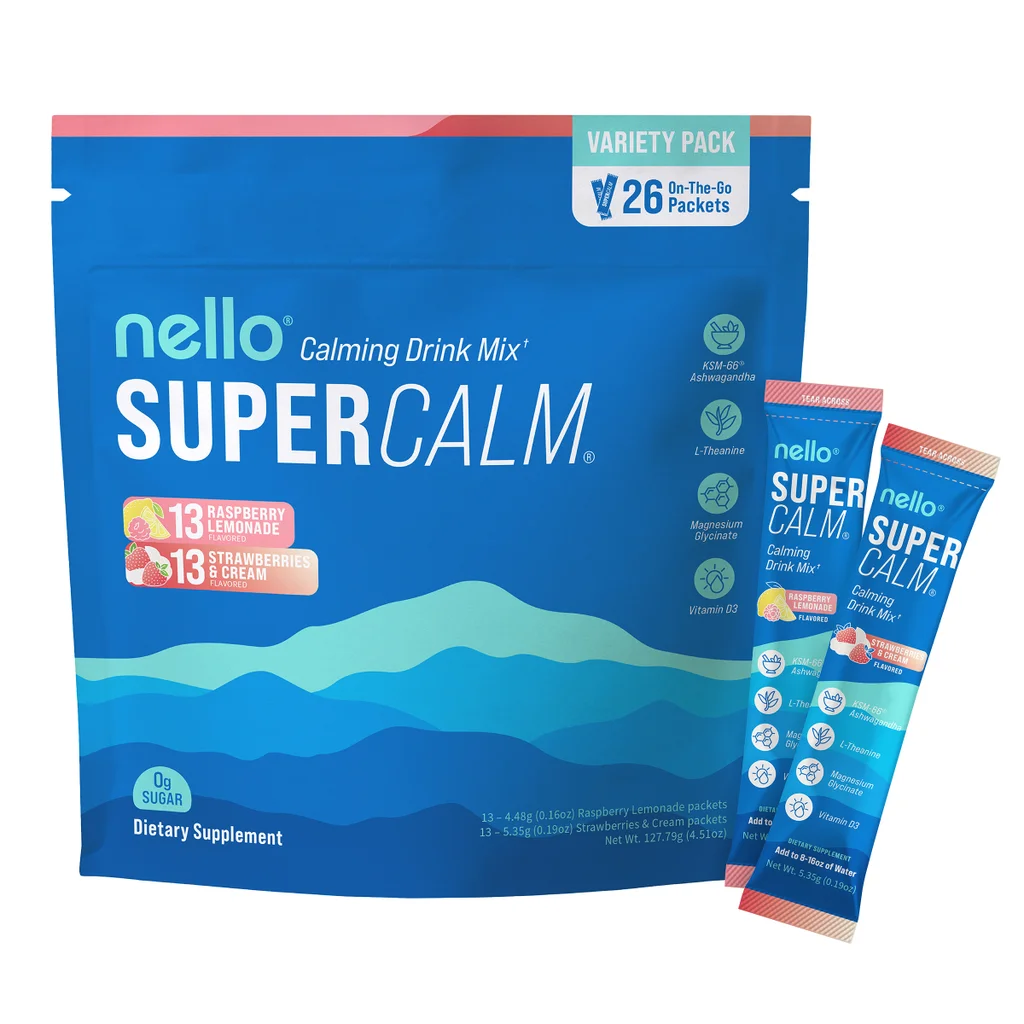 Supercalm Drink Mix (Raspberry Lemonade & Strawberry Cream Variety Pack