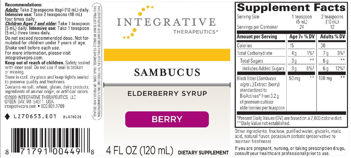 Sambucus Berry Flavored