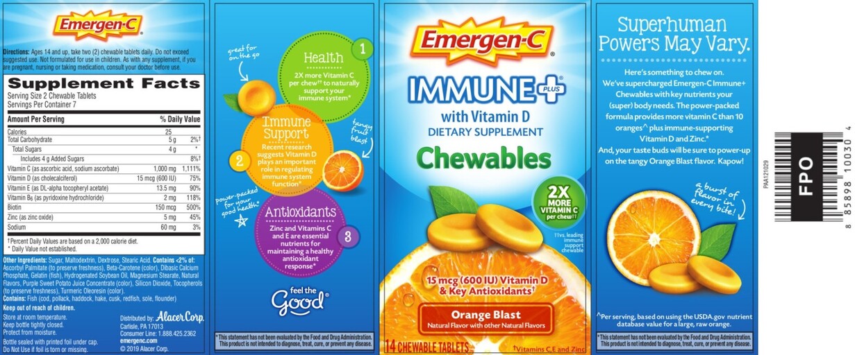 Immune+ Chewables Orange Blast