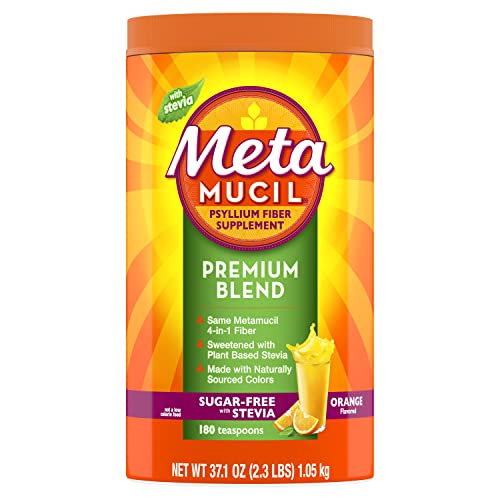 Premium Blend Psyllium Fiber Powder (Orange