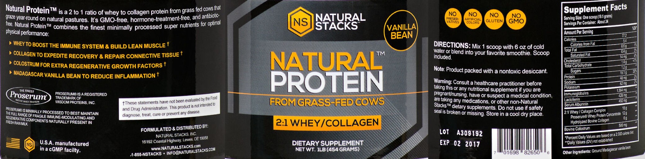 Natural Protein Vanilla Bean