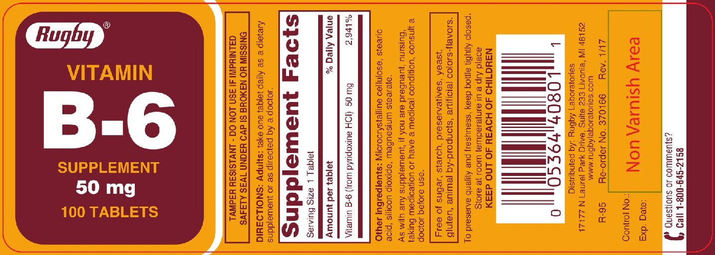 Vitamin B-6 50 mg