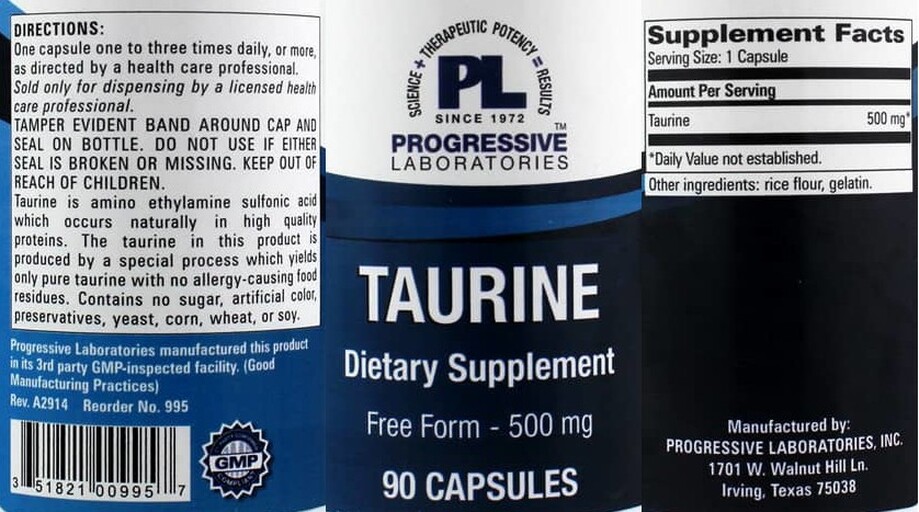 Taurine 500 mg