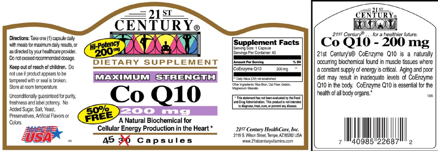 21st Century Maximum Strength Co Q10 200 mg