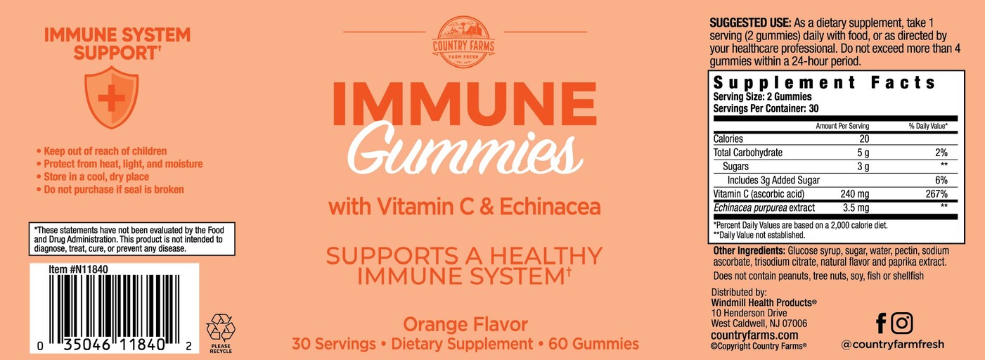 Immune Gummies Orange Flavor