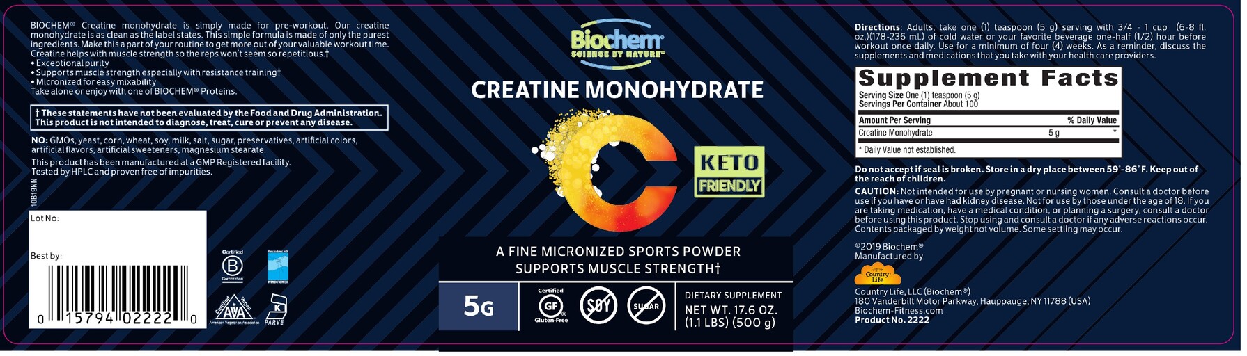 Creatine Monohydrate 5 g