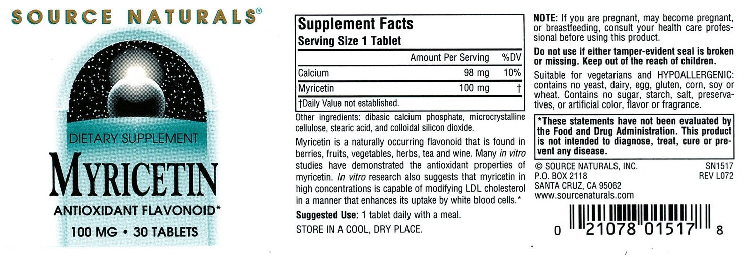 Myricetin 100 mg