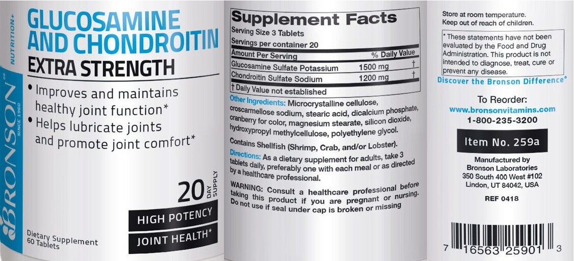 Bronson Glucosamine and Chondroitin Extra Strength